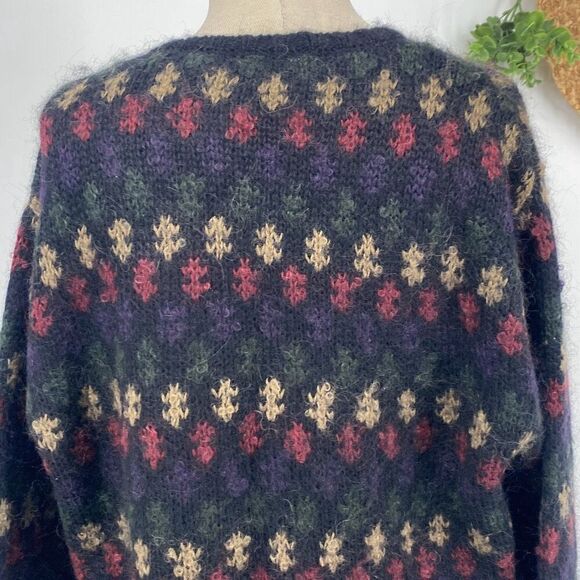 Paul Harris Design Women's Mohair Blend Knit Cardigan Sweater Multicolor XL - Picture 7 of 12